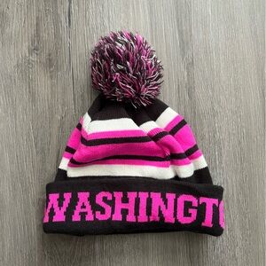 Washington, D.C. Black and Pink Kids Beanie